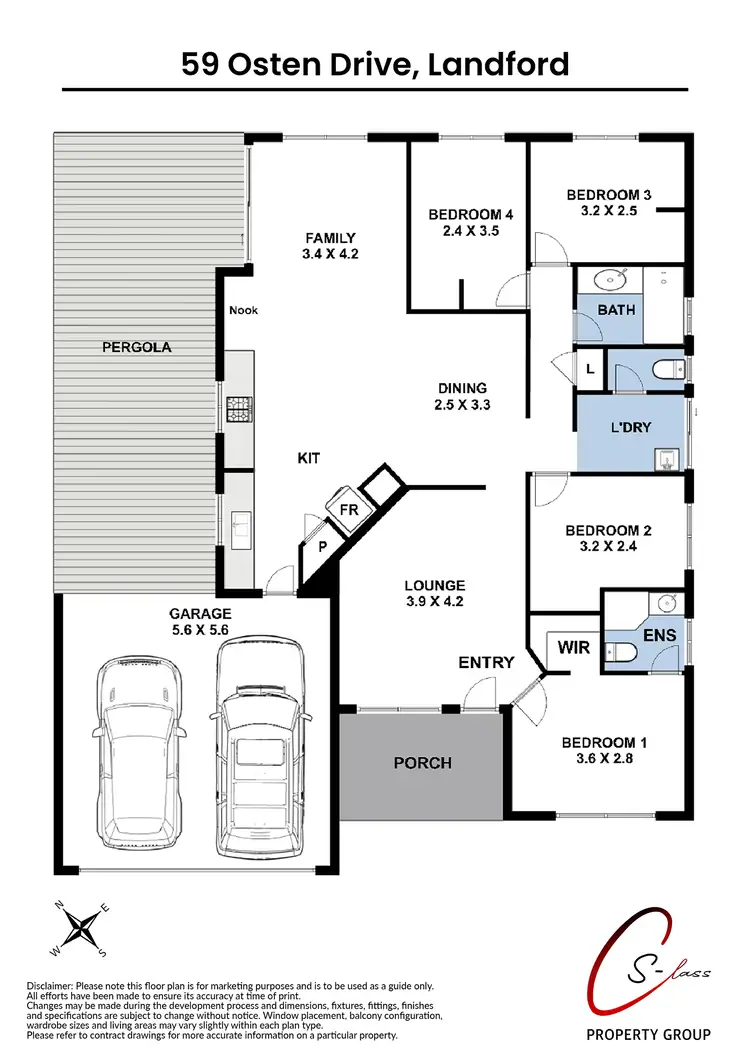 Floorplan of Homely house listing, 59 Osten Drive, Langford WA 6147