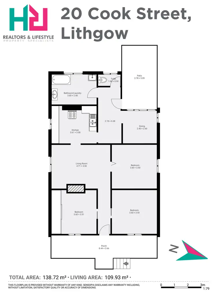 Floorplan of Homely house listing, 20 Cook Street, Lithgow NSW 2790