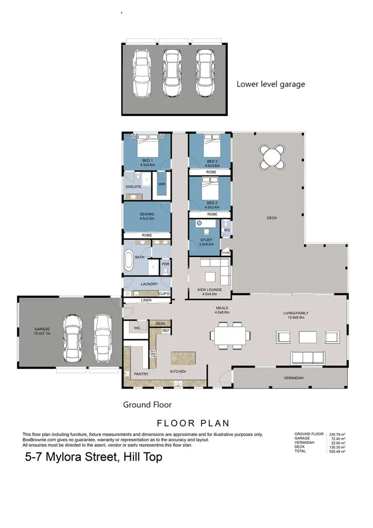 Floorplan of Homely house listing, 5-7 Mylora Street, Hill Top NSW 2575