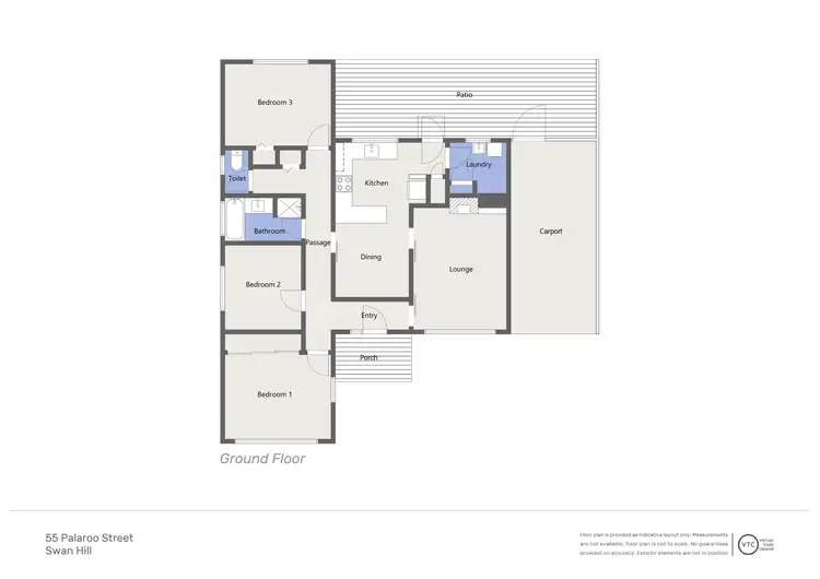 Floorplan of Homely house listing, 55 Palaroo Street, Swan Hill VIC 3585