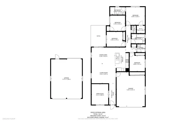 Floorplan of Homely house listing, 1 Whitefield Street, Glenvale QLD 4350