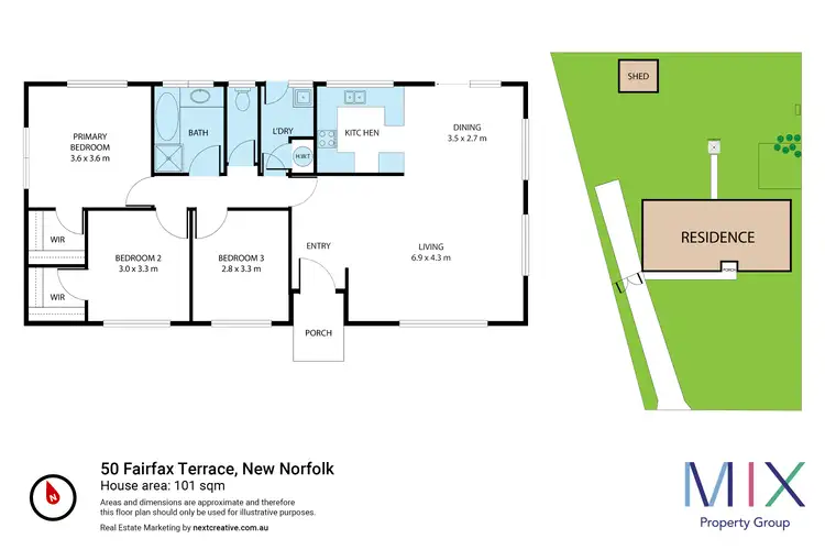 Floorplan of Homely house listing, 50 Fairfax Terrace, New Norfolk TAS 7140