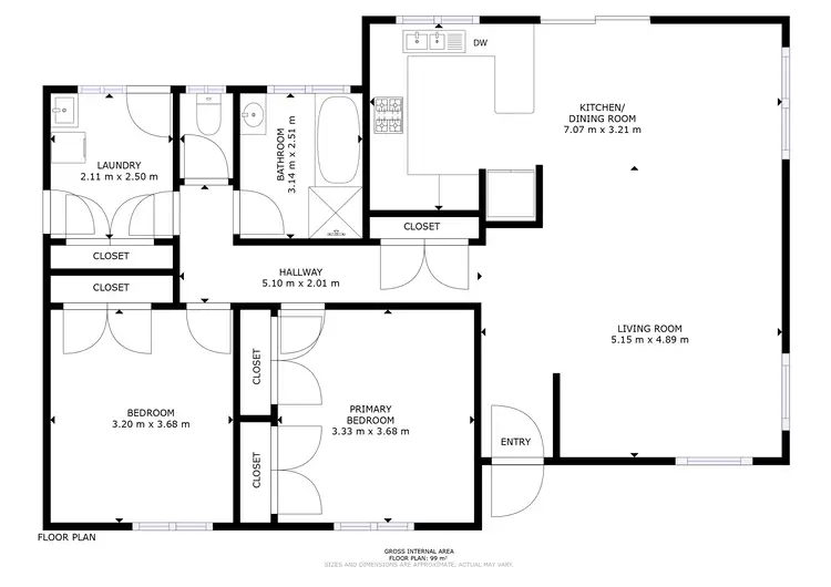 Floorplan of Homely townhouse listing, 14 Hook Court, West Wodonga VIC 3690