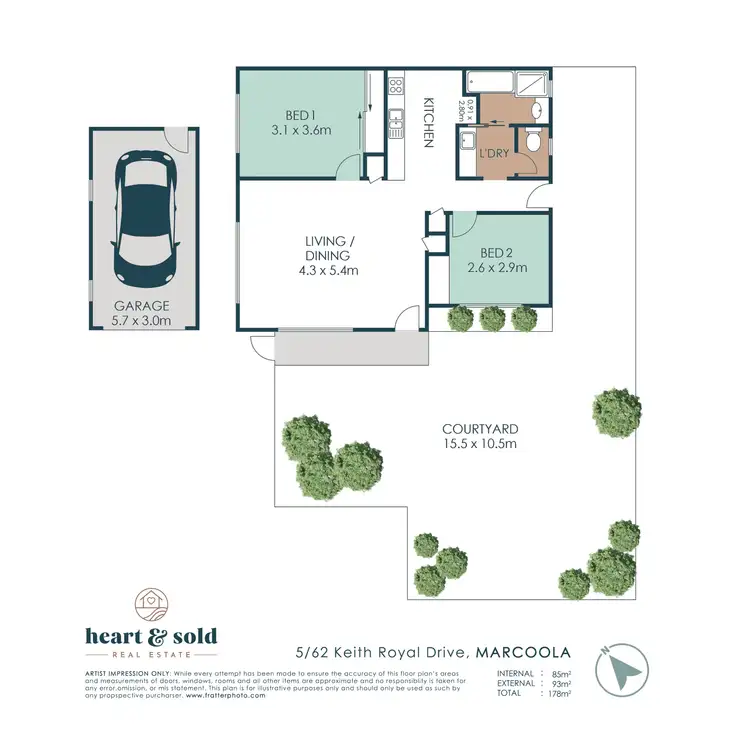 Floorplan of Homely unit listing, 5/62 Keith Royal Drive, Marcoola QLD 4564