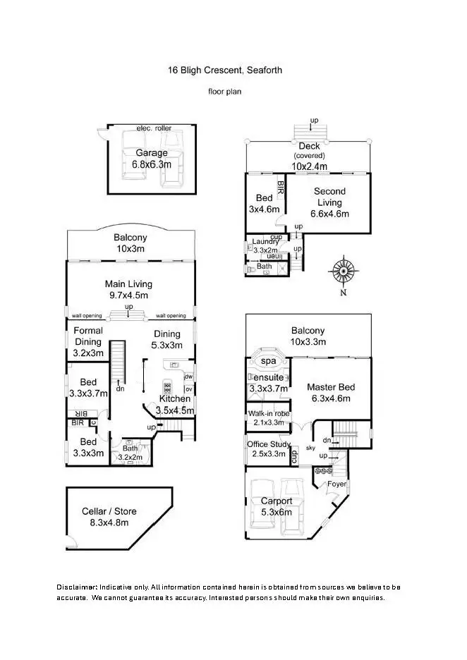 Floorplan of Homely house listing, 16 Bligh Crescent, Seaforth NSW 2092