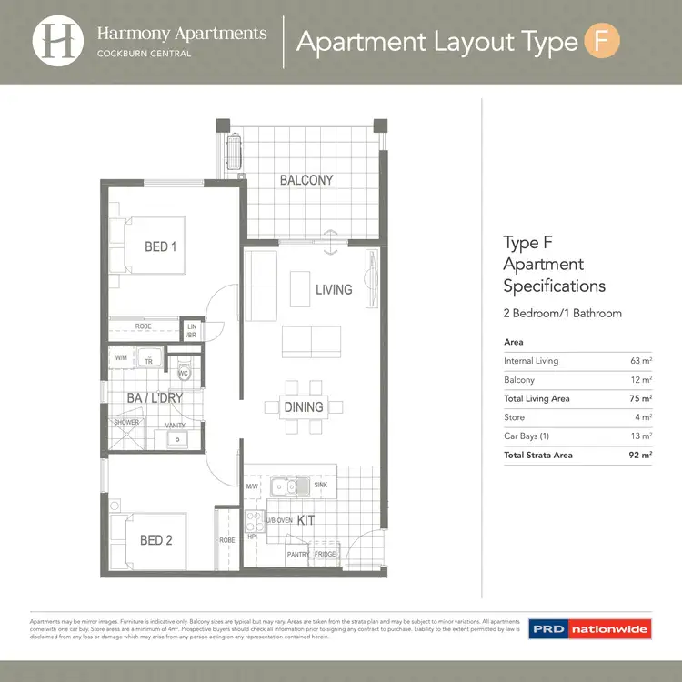 Floorplan of Homely apartment listing, Address available on request