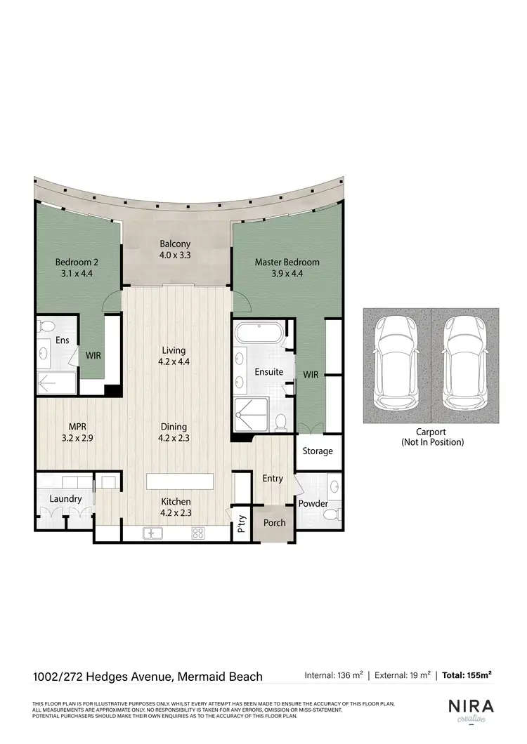 Floorplan of Homely apartment listing, 1002/272 Hedges Avenue, Mermaid Beach QLD 4218