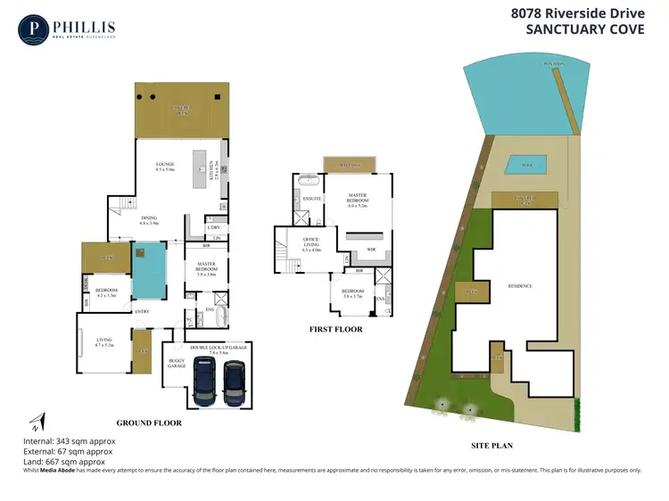 Floorplan of Homely house listing, 8078 Riverside Drive, Sanctuary Cove QLD 4212