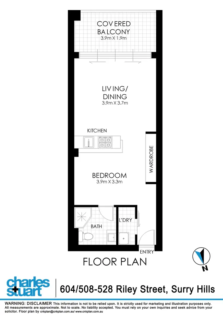 Floorplan of Homely apartment listing, 604/508-528 Riley Street, Surry Hills NSW 2010