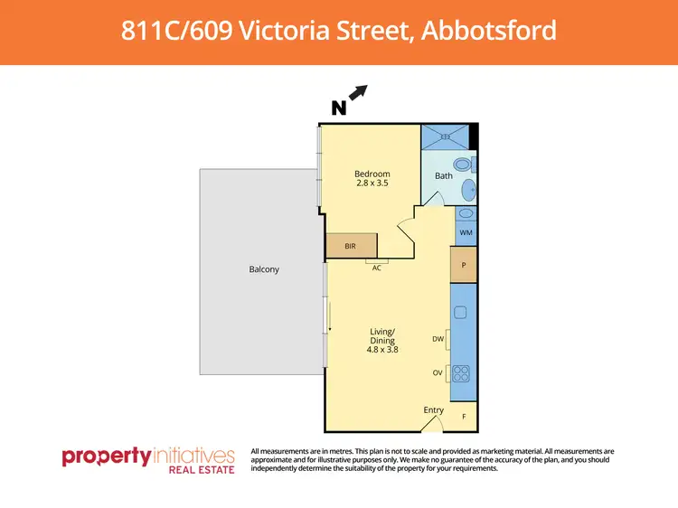 Floorplan of Homely apartment listing, 811c/11 Shamrock Street, Abbotsford VIC 3067