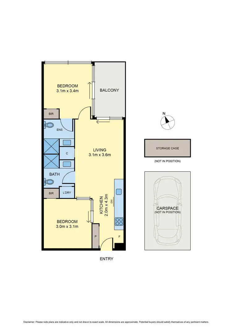Floorplan of Homely apartment listing, 220/2 Gillies Street, Essendon North VIC 3041