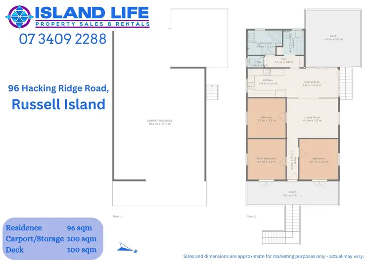 Floorplan of Homely house listing, 96 Hacking Ridge Road, Russell Island QLD 4184