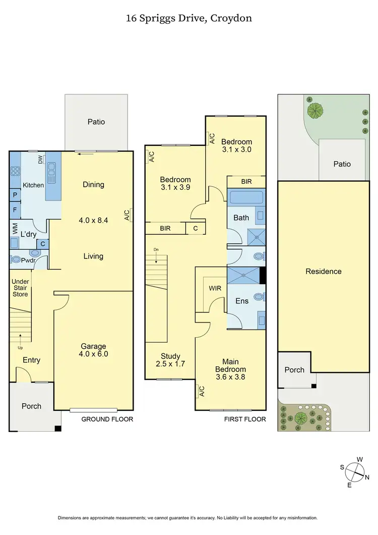 Floorplan of Homely townhouse listing, 16 Spriggs Drive, Croydon VIC 3136