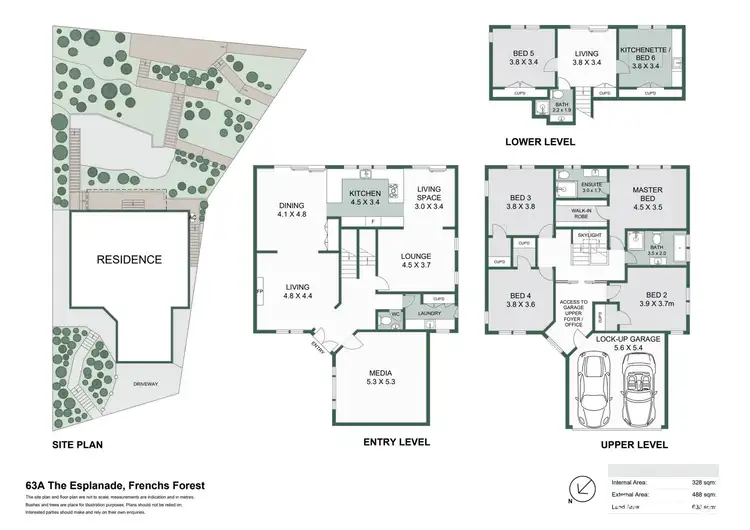 Floorplan of Homely house listing, 63A The Esplanade, Frenchs Forest NSW 2086