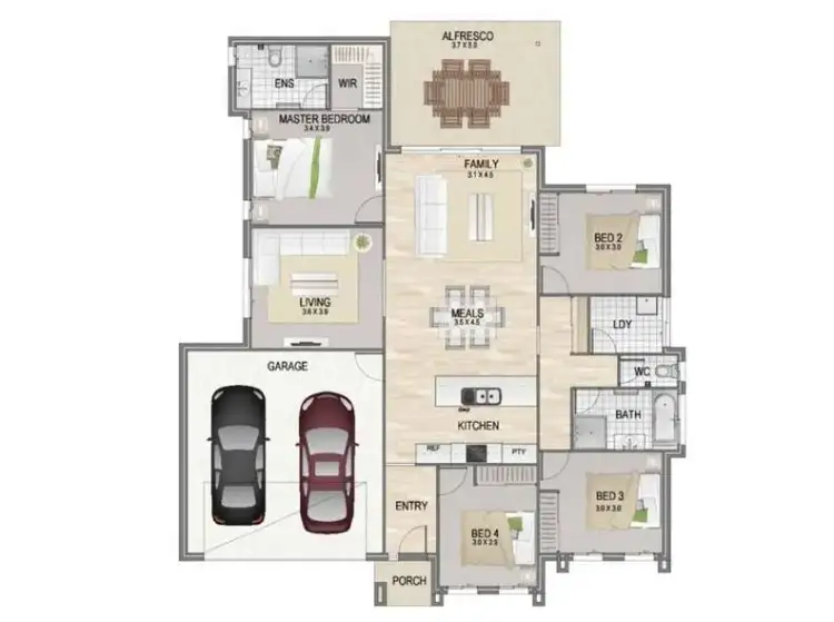 Floorplan of Homely house listing, 8 Carpenters Drive, Coomera QLD 4209