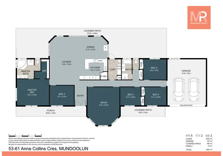 Floorplan of Homely house listing, 53-61 Anne Collins Crescent, Mundoolun QLD 4285