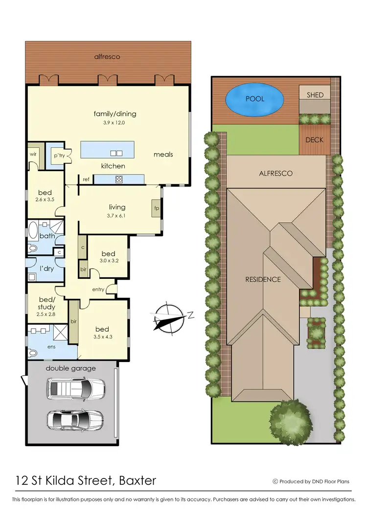 Floorplan of Homely house listing, 12 St Kilda Street, Baxter VIC 3911