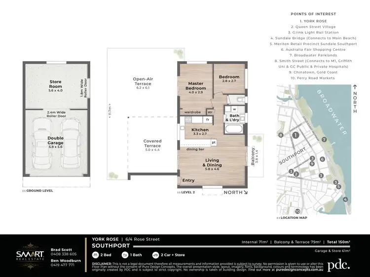 Floorplan of Homely apartment listing, 6/4 Rose Street, Southport QLD 4215