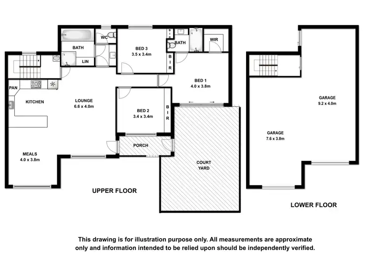 Floorplan of Homely house listing, 1A Naylor Place, Mount Gambier SA 5290