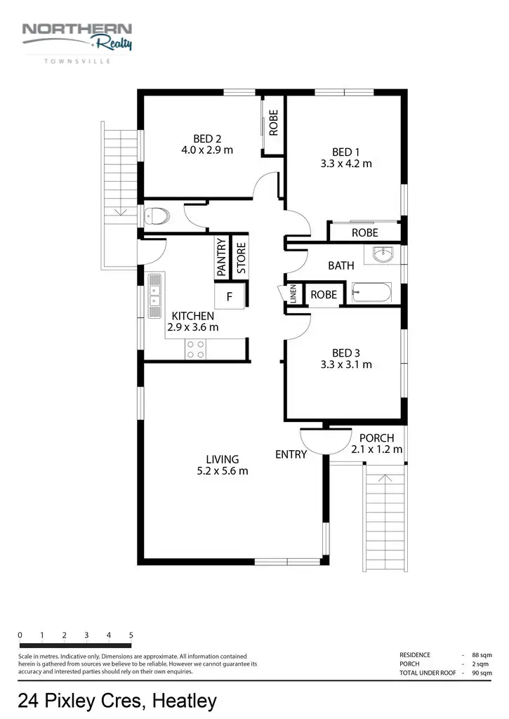 Floorplan of Homely house listing, 24 Pixley Crescent, Heatley QLD 4814