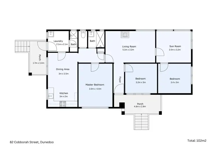 Floorplan of Homely house listing, 82 Cobborah Street, Dunedoo NSW 2844