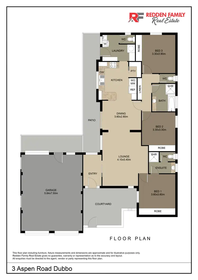 Floorplan of Homely house listing, 3 Aspen Road, Dubbo NSW 2830