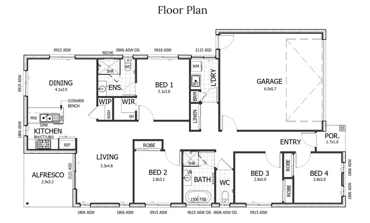 Floorplan of Homely house listing, Address available on request