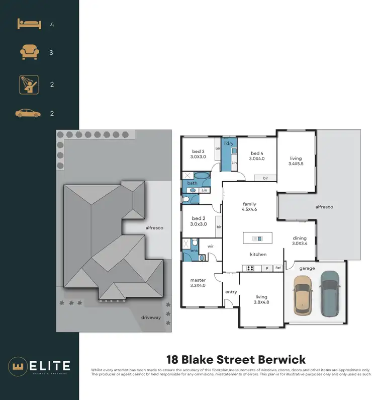 Floorplan of Homely house listing, 18 Blake Street, Berwick VIC 3806