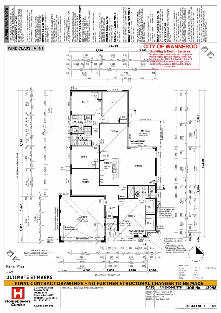 Floorplan of Homely house listing, 65 Blackwood Meander, Yanchep WA 6035
