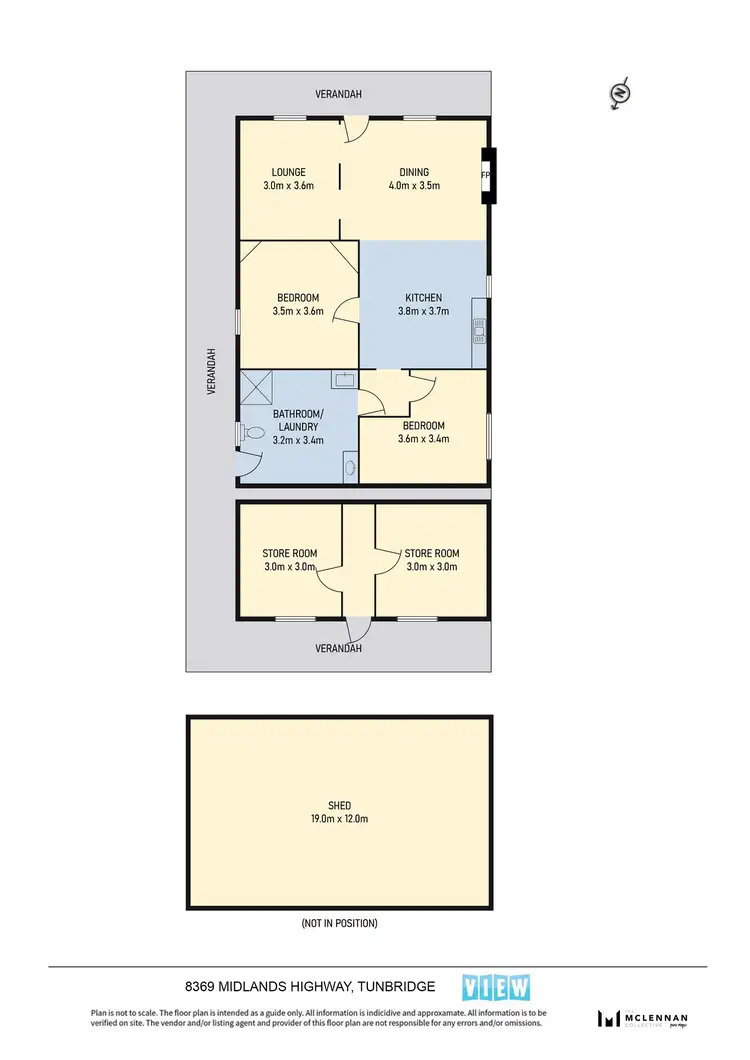 Floorplan of Homely house listing, 8369 Midland Highway, Tunbridge TAS 7120