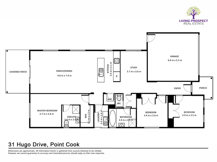 Floorplan of Homely house listing, 31 Hugo Drive, Point Cook VIC 3030