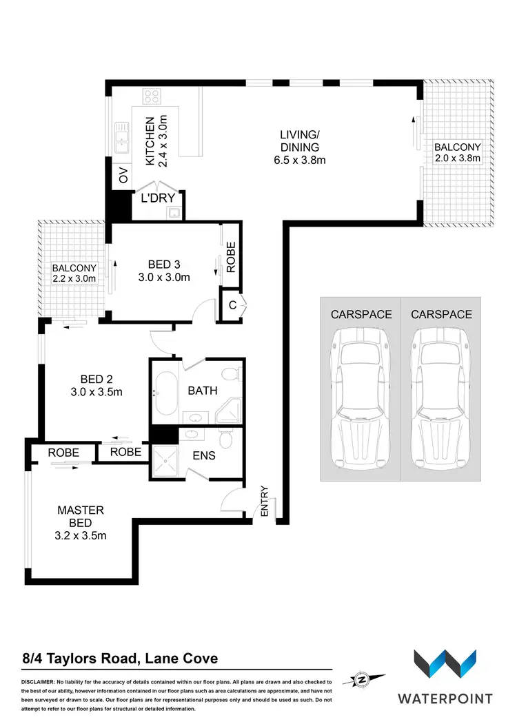 Floorplan of Homely apartment listing, 8/4 Taylors Drive, Lane Cove NSW 2066