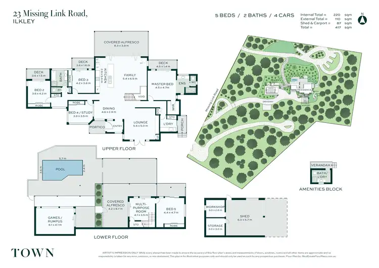 Floorplan of Homely house listing, 23 Missing Link Road, Ilkley QLD 4554