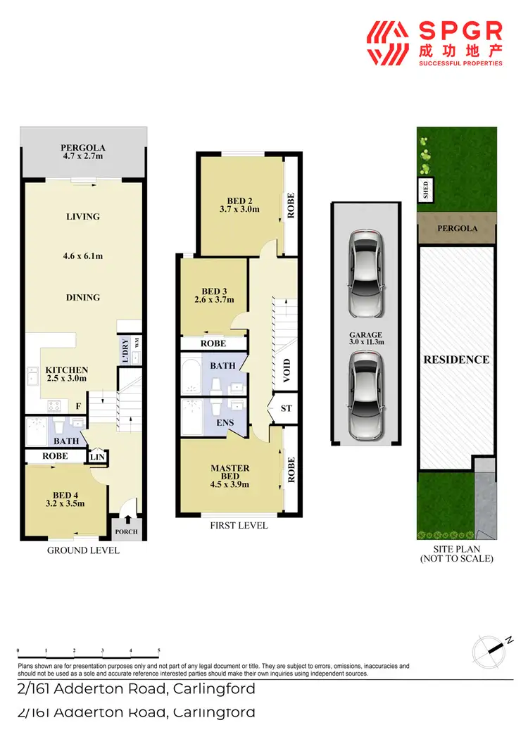Floorplan of Homely townhouse listing, 2/161 Adderton Road, Carlingford NSW 2118