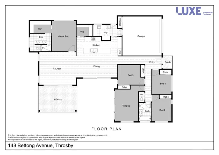 Floorplan of Homely house listing, 148 Bettong Avenue, Throsby ACT 2914