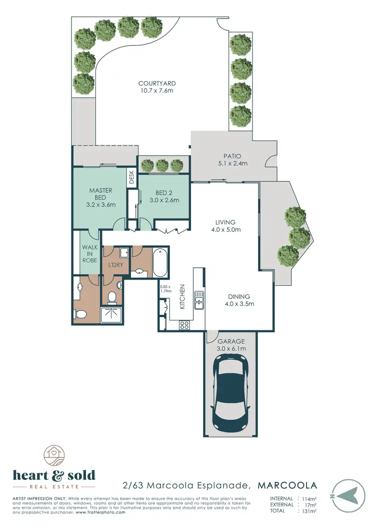 Floorplan of Homely unit listing, 2/63 Marcoola Esplanade, Marcoola QLD 4564