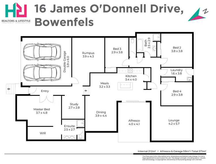 Floorplan of Homely house listing, 16 James O'Donnell Drive, Bowenfels NSW 2790