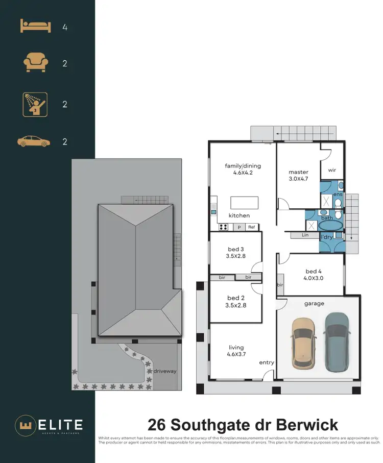 Floorplan of Homely house listing, 26 Southgate Drive, Berwick VIC 3806