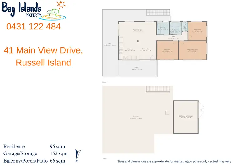 Floorplan of Homely house listing, 41 Main View Drive, Russell Island QLD 4184