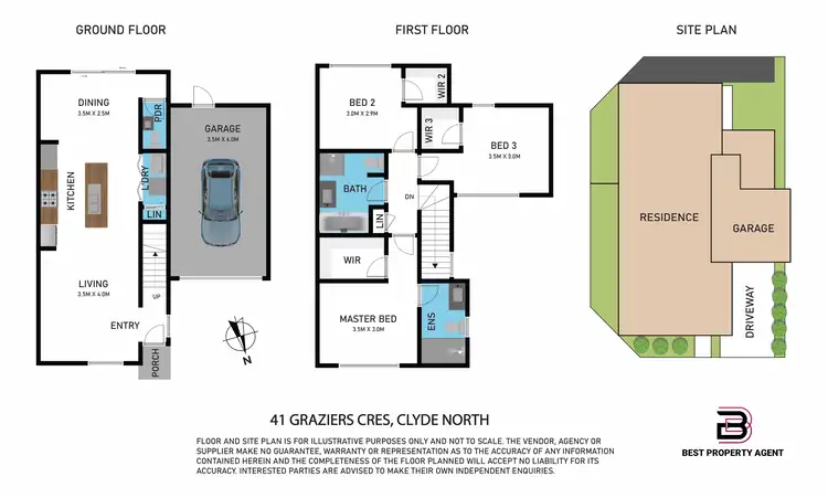 Floorplan of Homely house listing, 41 Graziers Crescent, Clyde North VIC 3978
