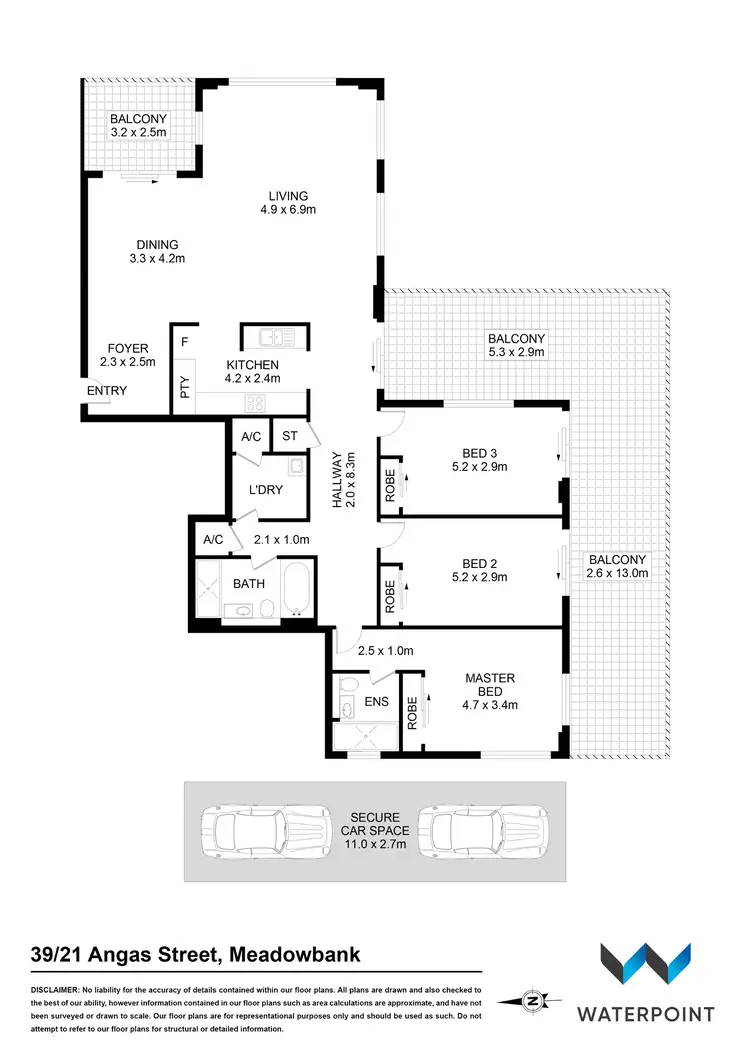 Floorplan of Homely apartment listing, 39/21 Angas Street, Meadowbank NSW 2114