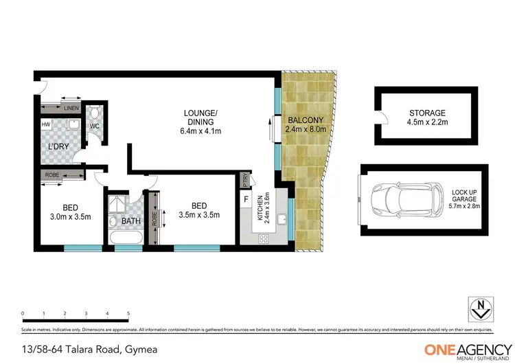 Floorplan of Homely apartment listing, 13/58-64 Talara Road, Gymea NSW 2227