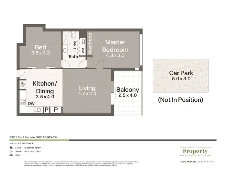 Floorplan of Homely apartment listing, 73/25-29 Surf Parade, Broadbeach QLD 4218