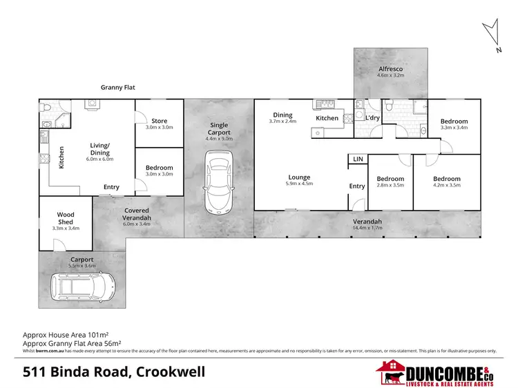 Floorplan of Homely rural property listing, 511 Binda Road, Crookwell NSW 2583