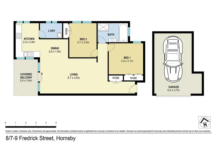 Floorplan of Homely apartment listing, 8/7-9 Frederick Street, Hornsby NSW 2077