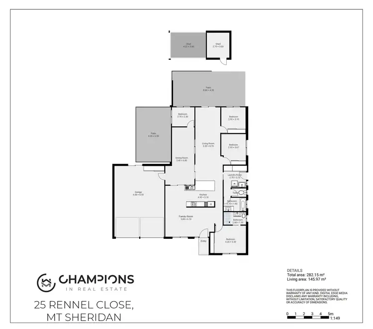 Floorplan of Homely house listing, 25 Rennel Close, Mount Sheridan QLD 4868
