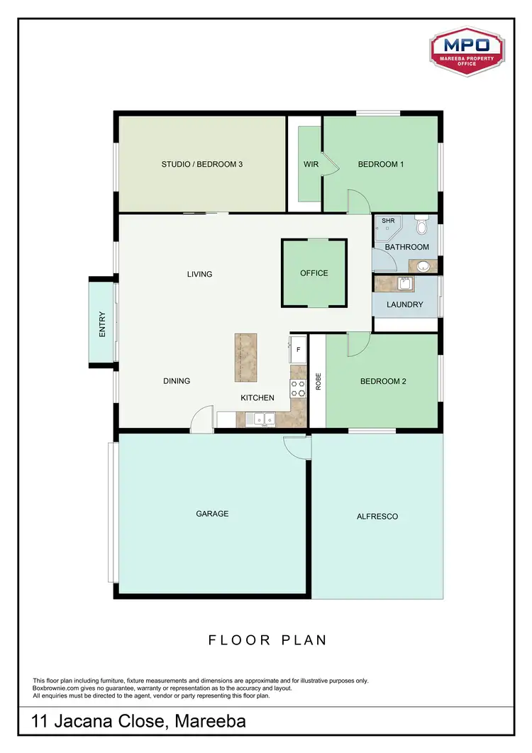 Floorplan of Homely house listing, 11 Jacana Close, Mareeba QLD 4880