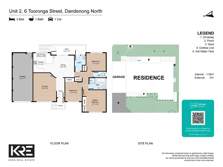 Floorplan of Homely unit listing, 2/6 Tooronga Street, Dandenong North VIC 3175