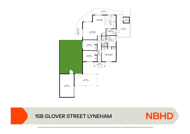 Floorplan of Homely house listing, 15B Glover Street, Lyneham ACT 2602