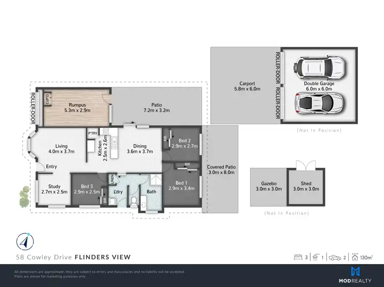 Floorplan of Homely house listing, 58 Cowley Drive, Flinders View QLD 4305